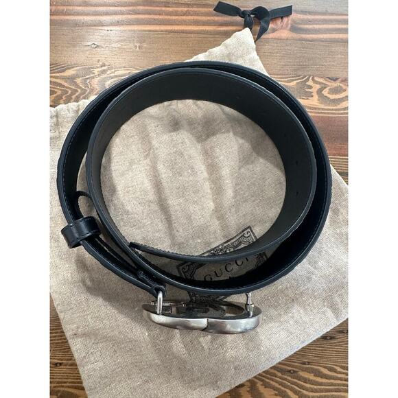 Gucci GG Marmont Embossed Leather Belt - Picture 11 of 12